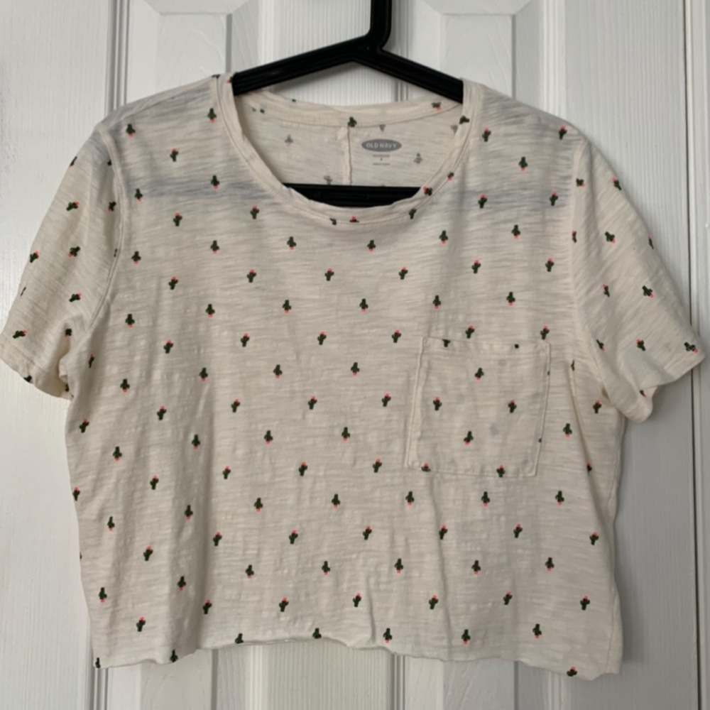 women’s cactus cropped tee